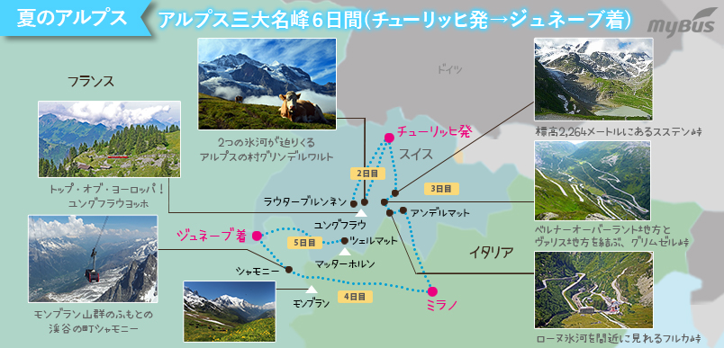 ツアー行程地図