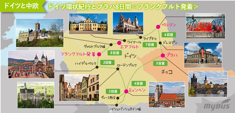 ツアー行程地図