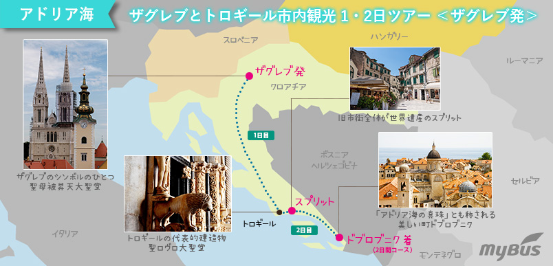 ツアー行程地図