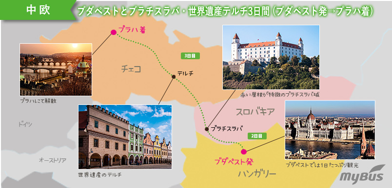 ツアー行程地図